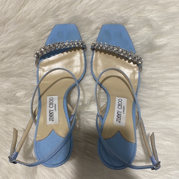 Jimmy Choo Meira Crystal slingback sandal size 39EU - Picture 7 of 13